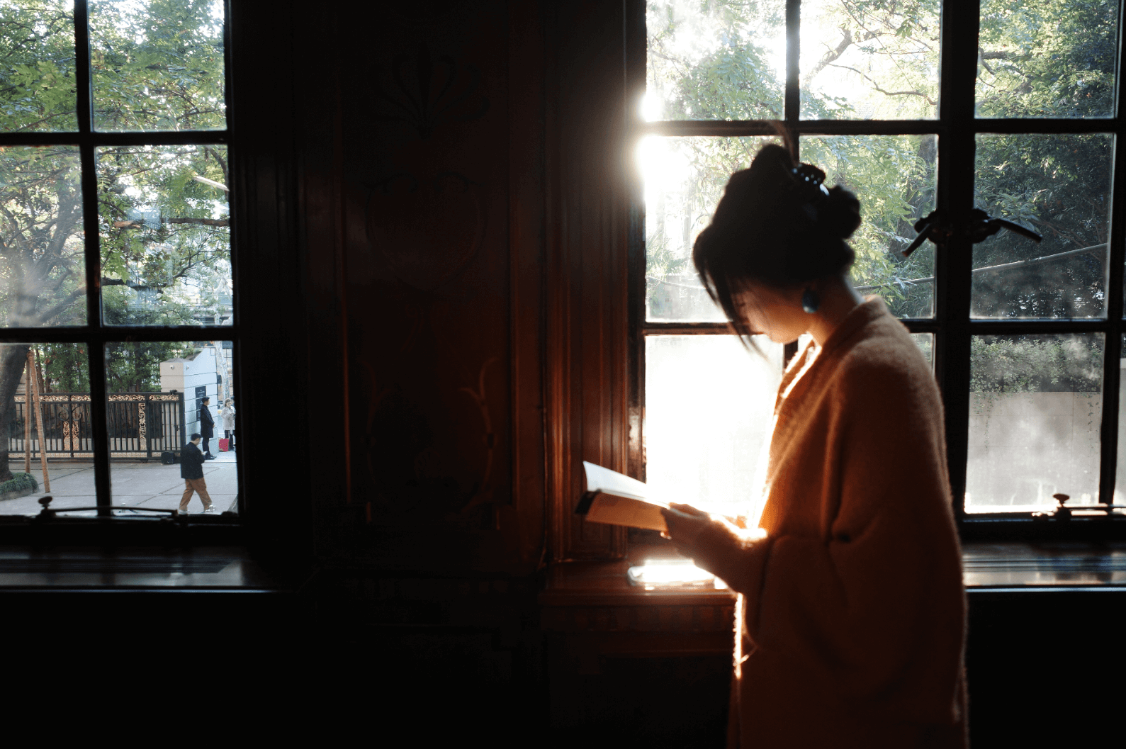 美丽的皮姐模仿《情书》电影感拉满